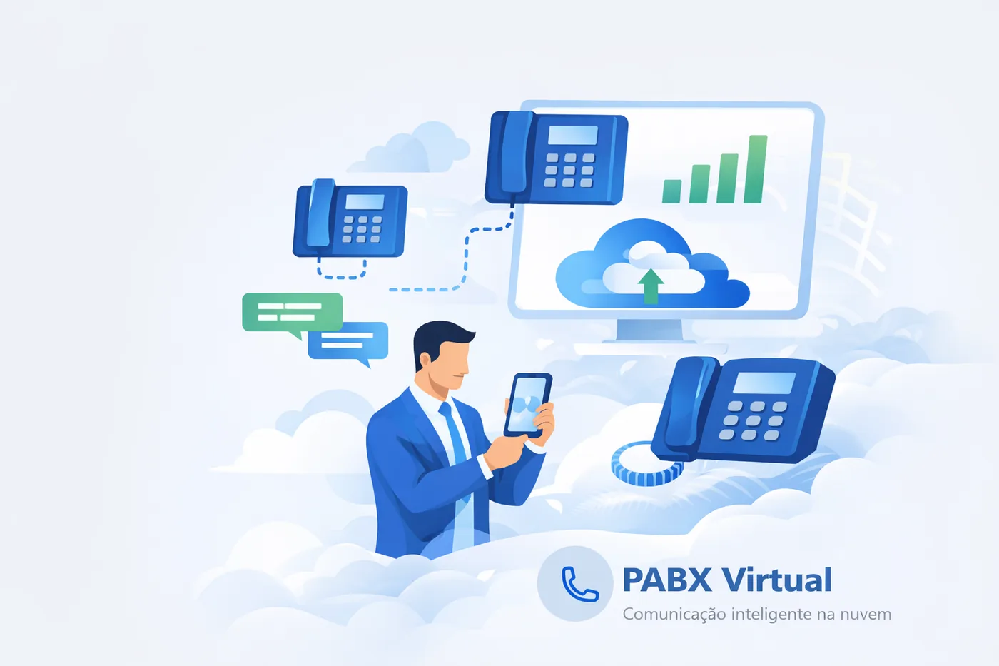 PABX Virtual em Nuvem - Comunicação inteligente